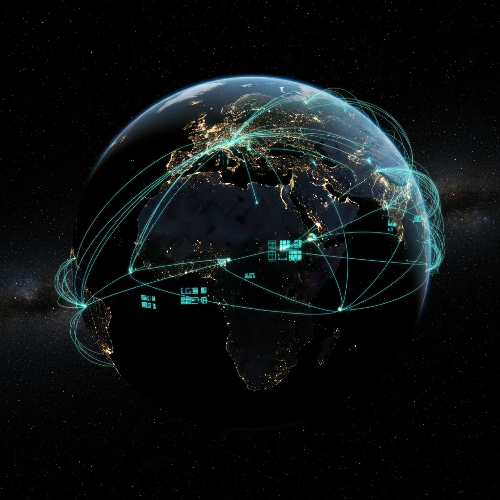 Global ocean freight network